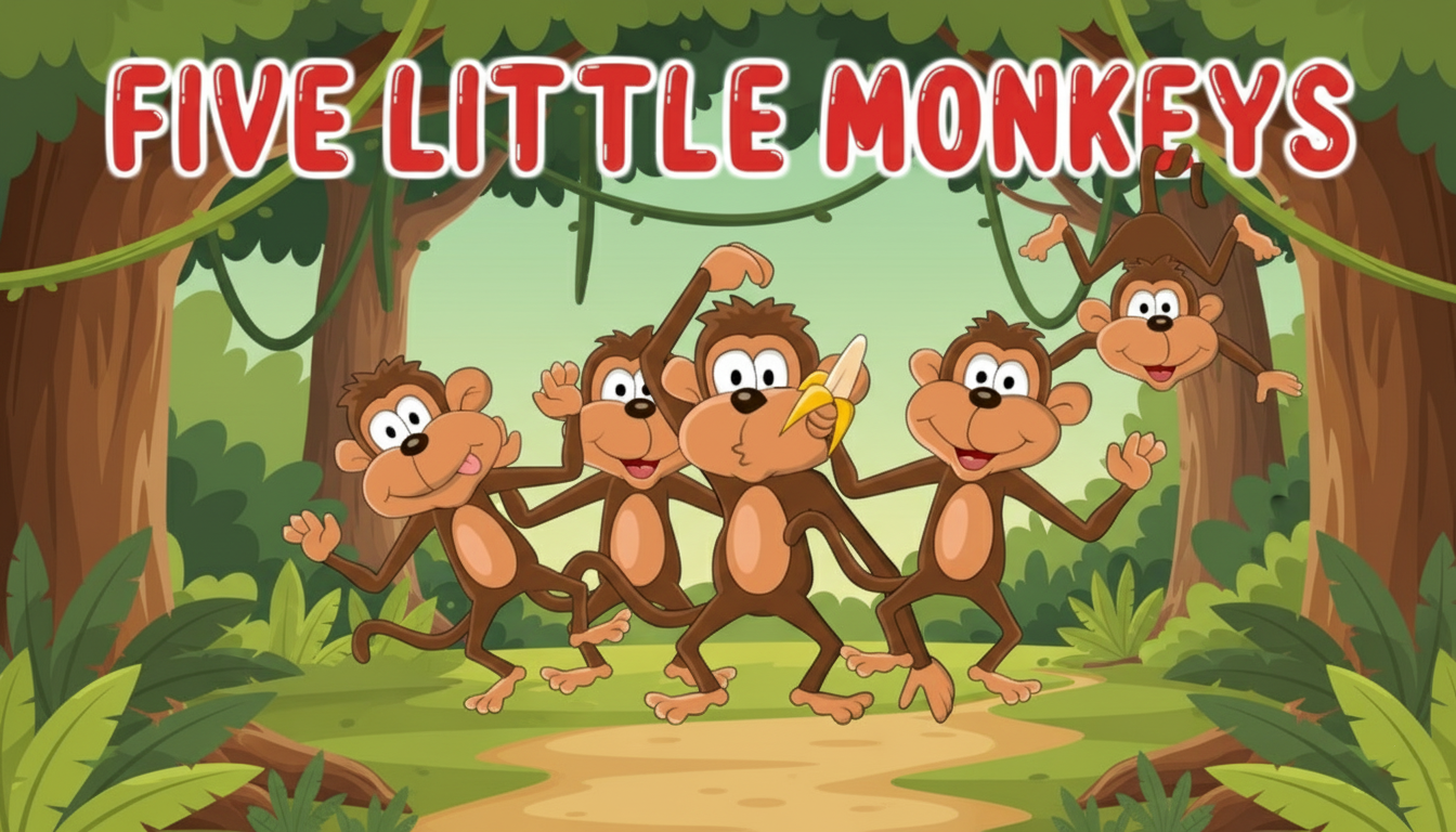 5 little monkeys